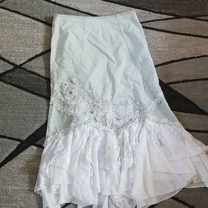 Jean Skirt with Detail